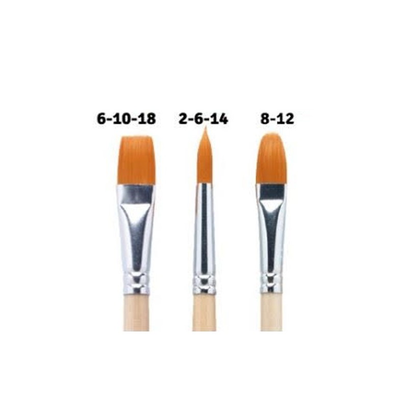 Fine art shop - Tube of 8 ArtCreation long-handled brushes | totenart.com