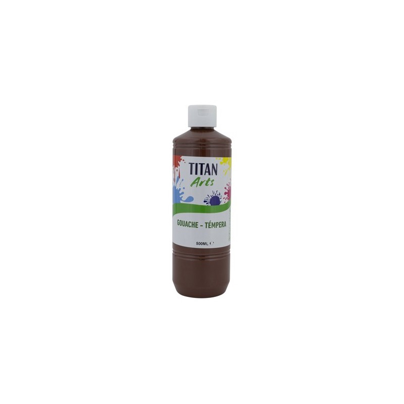 Fine art shop - Titan Arts Gouache Dark Brown, 500 ml | totenart.com