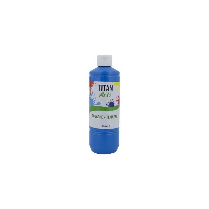 Fine art shop - Titan Arts Gouache Cyan Blue, 500 ml | totenart.com