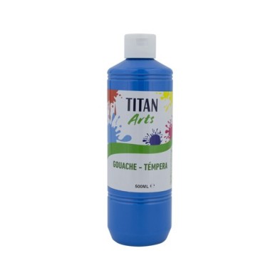 Fine art shop - Titan Arts Gouache Cyan Blue, 500 ml | totenart.com