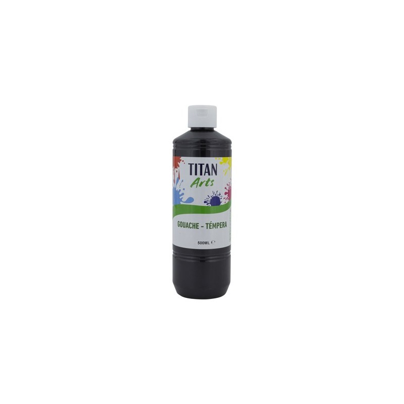 Fine art shop - Titan Arts Gouache Black, 500 ml | totenart.com