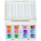 Fine art shop - Set of 12 godets \"Granulation and Earth\", plastic case, White Nights | totenart.com
