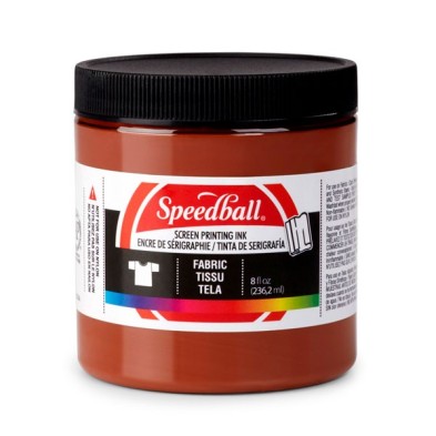 Brown Screen Printing Ink 236 ml. Speedball