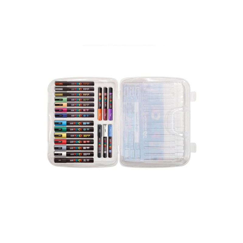 Fine art shop - Uni Posca case 20 markers | totenart.com