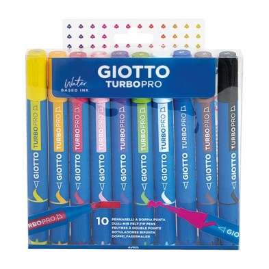 Fine art shop - Giotto Turbo PRO Classic Colors 10 markers | totenart.com 