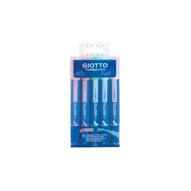 Fine art shop - Giotto Turbo PRO Candy Colors 5 markers | totenart.com 