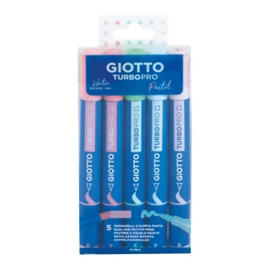 Fine art shop - Giotto Turbo PRO Candy Colors 5 markers | totenart.com 