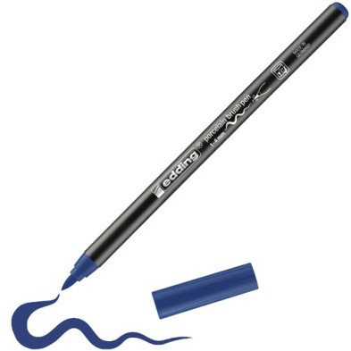 Fine art shop - Edding 4200 Porcelain Brushpen Steel Blue | totenart.com