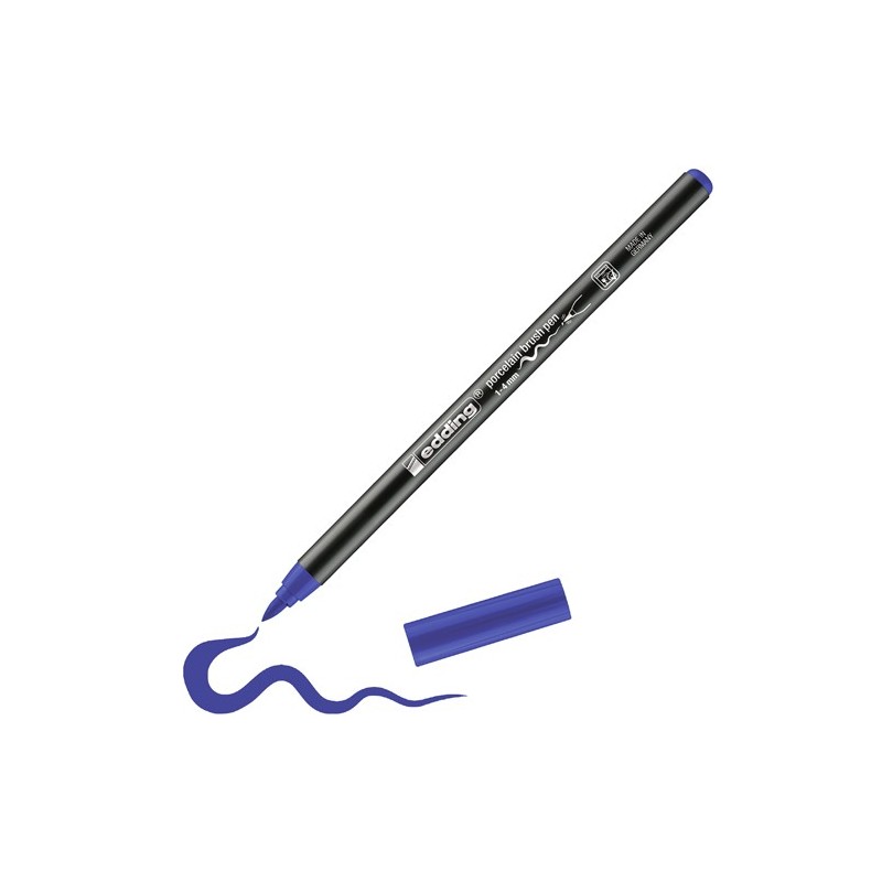 Fine art shop - Edding 4200 Porcelain Brushpen Blue | totenart.com