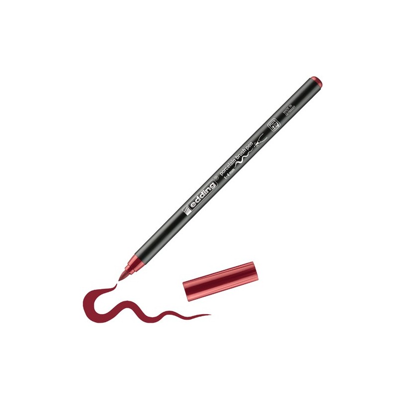 Fine art shop - Edding 4200 Porcelain Brushpen Crimson | totenart.com