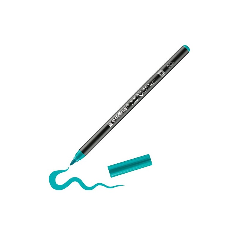 Fine art shop - Edding 4200 Porcelain Brushpen Turquoise | totenart.com