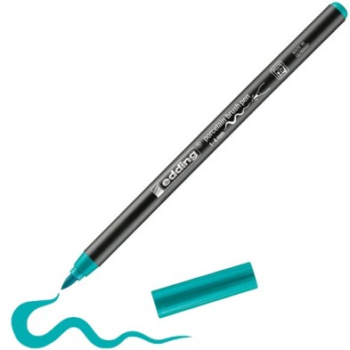Fine art shop - Edding 4200 Porcelain Brushpen Turquoise | totenart.com