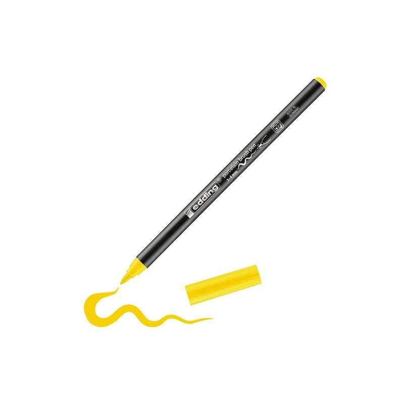 Fine art shop - Edding 4200 Porcelain Brushpen Yellow | totenart.com