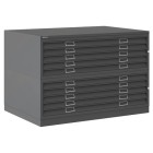 Fine art shop - Horizontal Filing Cabinet 10 drawers Steel, A0 (with plinth) | totenart.com