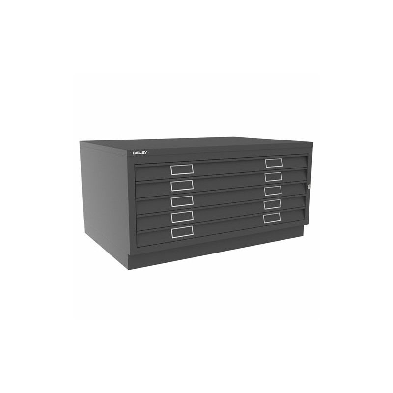 Fine art shop - Horizontal Filing Cabinet 5 drawers Steel, A1 (with plinth) | totenart.com
