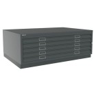 Fine art shop - Horizontal Filing Cabinet 5 drawers Steel, A0 (with plinth) | totenart.com