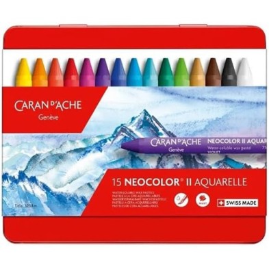 Fine art shop - Assorted box 15 Neocolor colors Caran D\'Ache | totenart.com