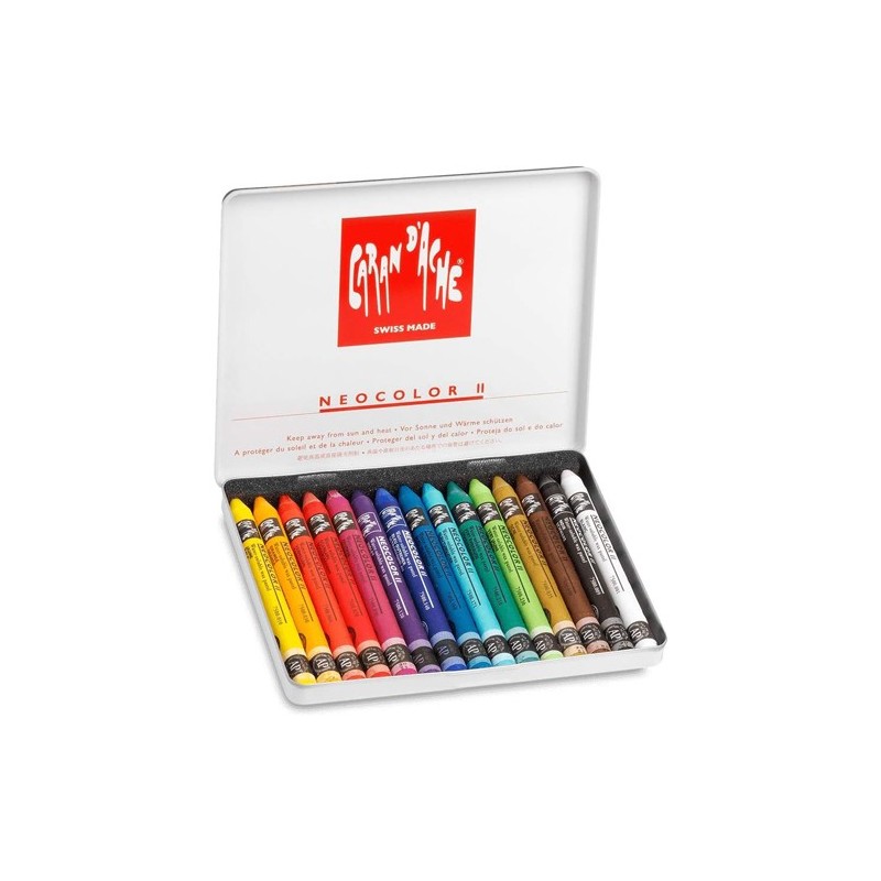 Fine art shop - Assorted box 15 Neocolor colors Caran D\'Ache | totenart.com