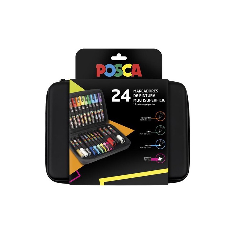Fine art shop - Posca Premium Case 24 markers | totenart.com