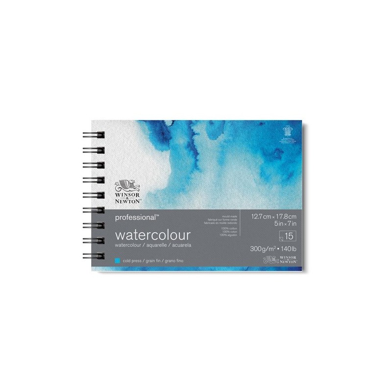  Fine art shop - Watercolor pad, 15 s, 300 g,  12,7 x 17,8 cm, Winsor&Newton | totenart.com