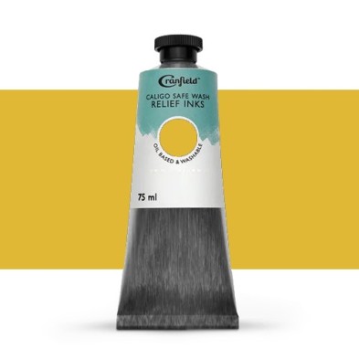 Fine art shop - Caligo Xilography Ink Mustard Yellow, 75 ml. | totenart.com
