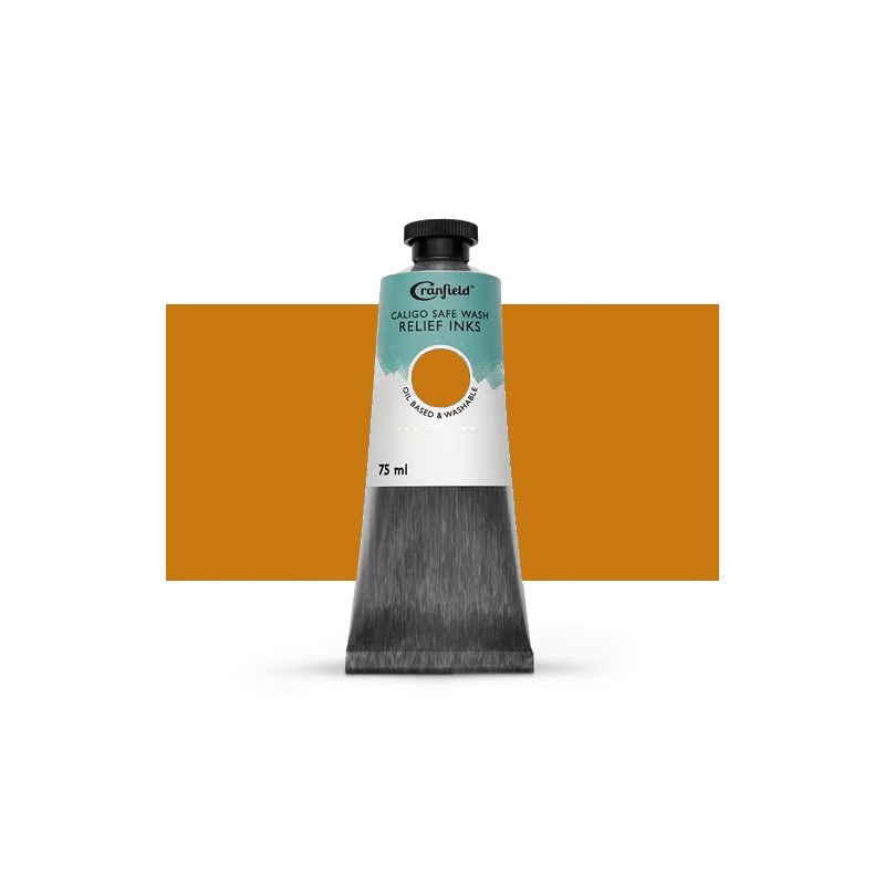 Fine art shop - Caligo Xilography Ink Yellow Ochre , 75 ml. | totenart.com