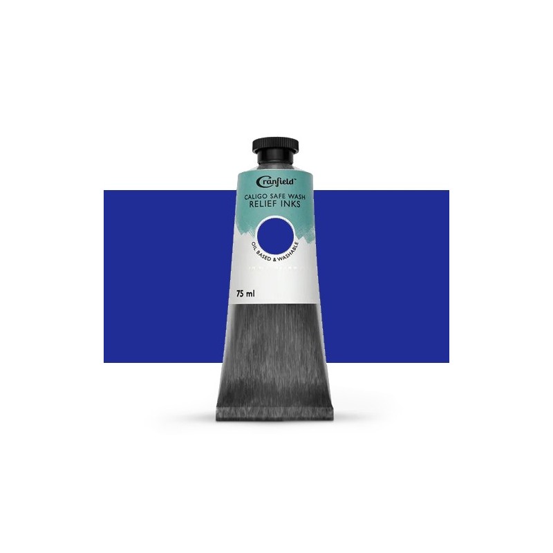 Fine art shop - Caligo Xilography Ink Process Blue (Cyan) , 75 ml. | totenart.com