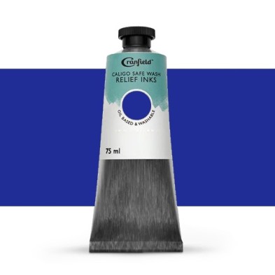 Fine art shop - Caligo Xilography Ink Process Blue (Cyan) , 75 ml. | totenart.com