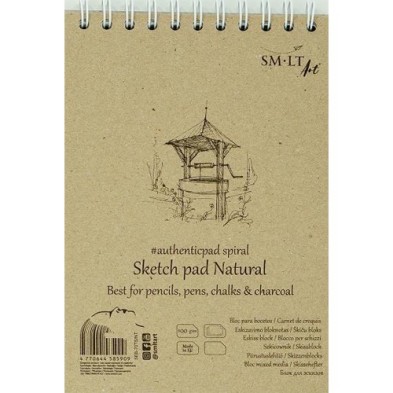  Fine art shop - Sketch pad Natural, 70 sheets, 100 g, A5, SM-LT | totenart.com