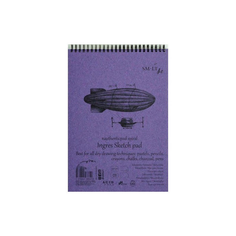  Fine art shop - Ingres Sketch pad, 25 sheets, 130 g, A5, SM-LT | totenart.com