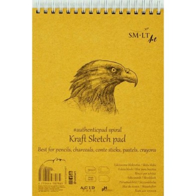  Fine art shop - Sketch pad Kraft, 60 sheets, 90 g, A5, SM-LT | totenart.com