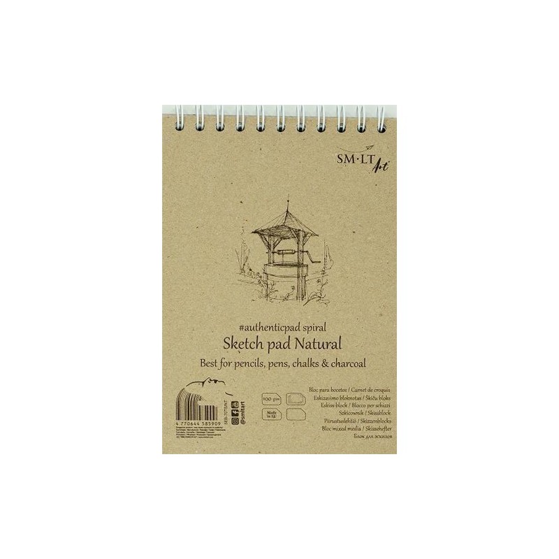  Fine art shop - Sketch pad Natural, 100 sheets, 100 g, A4, SM-LT | totenart.com