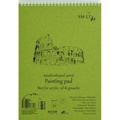  Fine art shop - Spiral-bound painting pad, 20 sheets, 290 g, A4, SM-LT | totenart.com