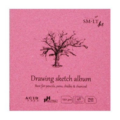  Fine art shop - Drawing pad, 48 sheets, 120 g, 14x14 cm, SM.LT | totenart.com