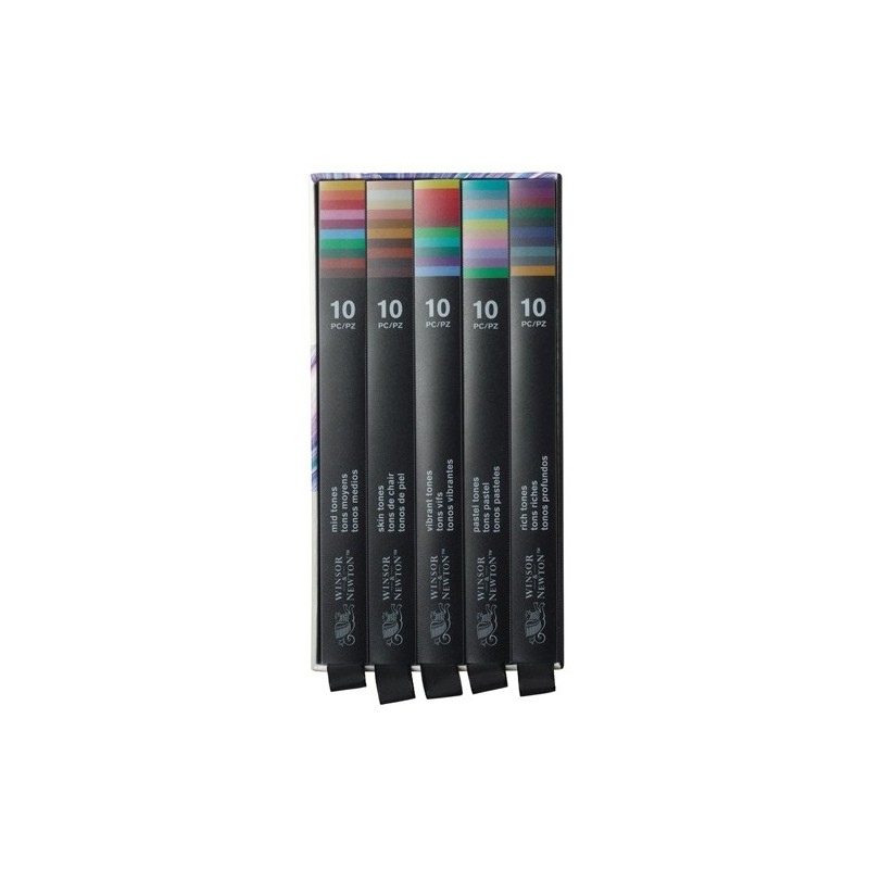  Fine art shop - Case with 50 colour pencils Studio Collection Winsor&Newton | totenart.com