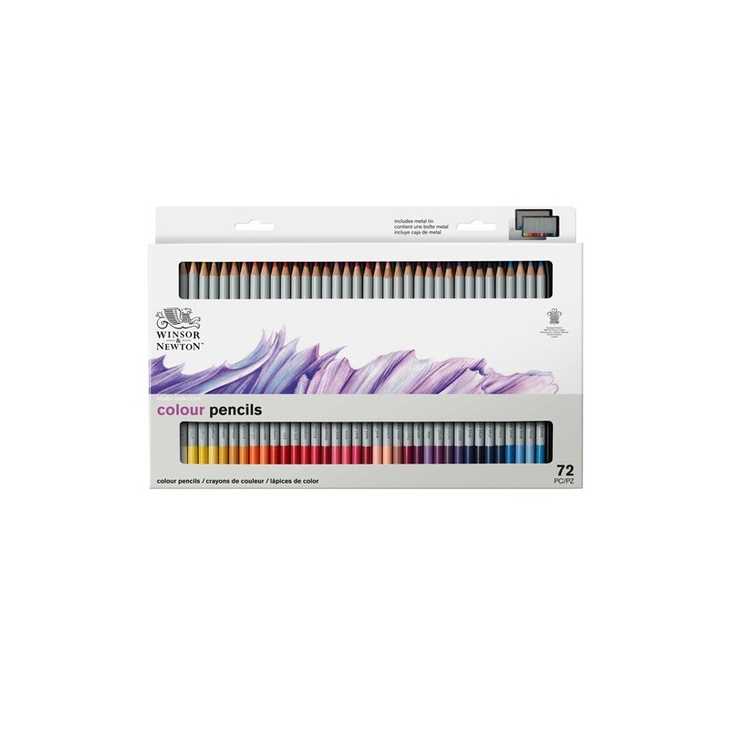  Fine art shop - Metal Tin 72 colour pencils Studio Collection Winsor&Newton | totenart.com