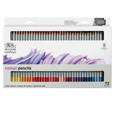  Fine art shop - Metal Tin 72 colour pencils Studio Collection Winsor&Newton | totenart.com
