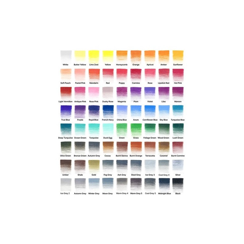  Fine art shop - Metal Tin 72 colour pencils Studio Collection Winsor&Newton | totenart.com