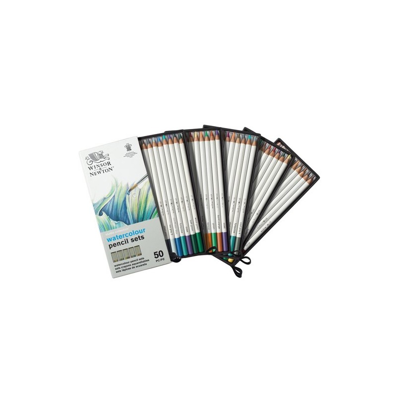  Fine art shop - Case with 50 watercolour pencils Studio Collection Winsor&Newton | totenart.com