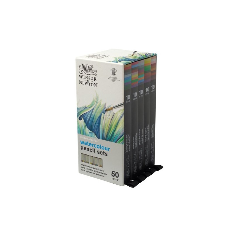  Fine art shop - Case with 50 watercolour pencils Studio Collection Winsor&Newton | totenart.com