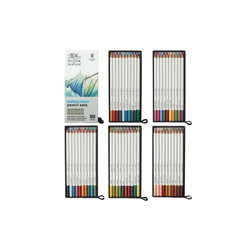 Fine art shop - Case with 50 watercolour pencils Studio Collection Winsor&Newton | totenart.com