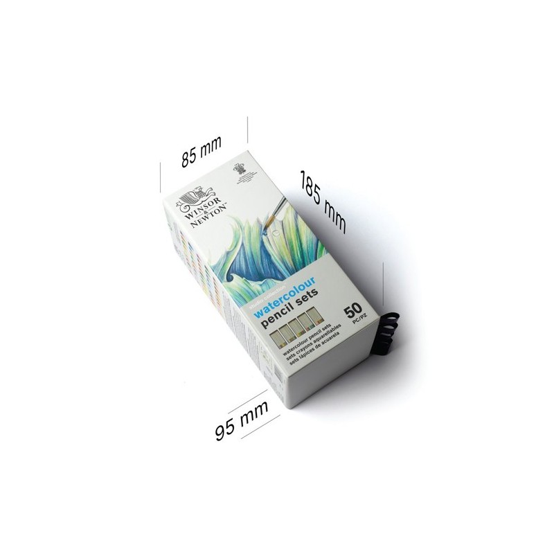  Fine art shop - Case with 50 watercolour pencils Studio Collection Winsor&Newton | totenart.com