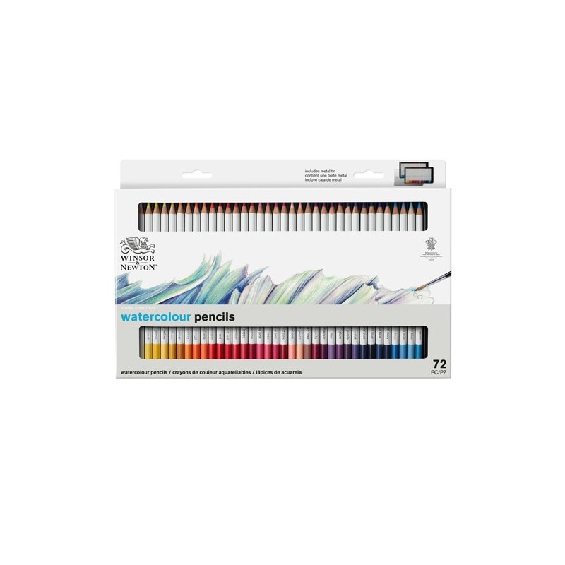  Fine art shop - Metal Tin 72 watercolour pencils Studio Collection Winsor&Newton | totenart.com