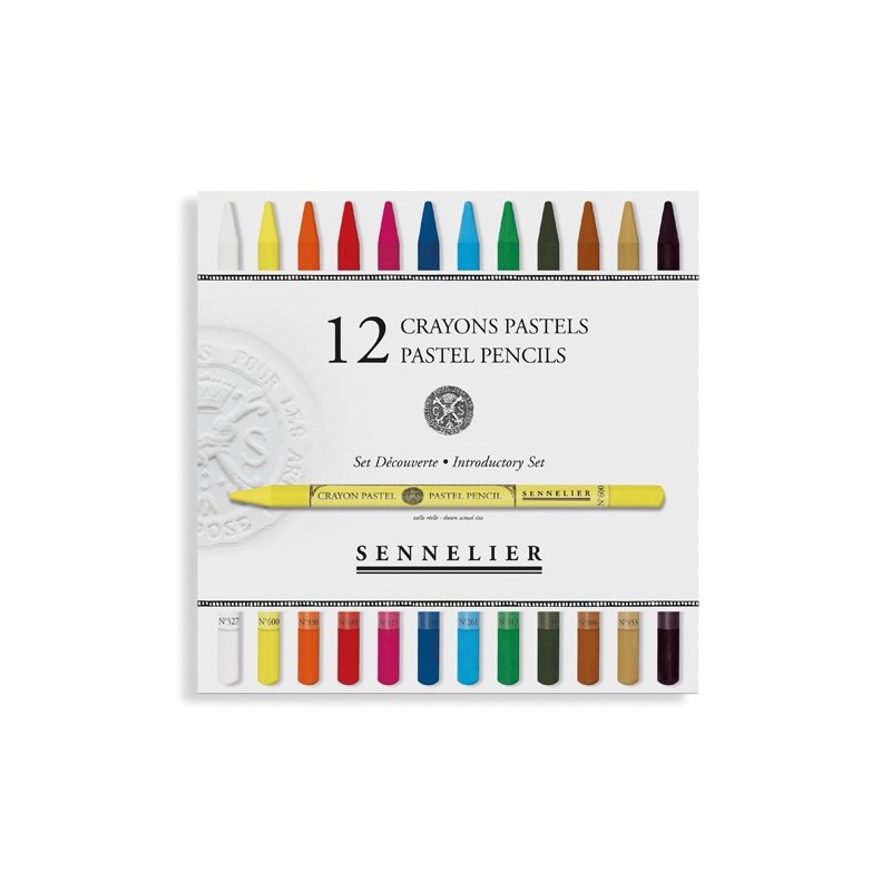  Fine art shop - Box of 12 pastel pencils Sennelier, Introductory Set | totenart.com