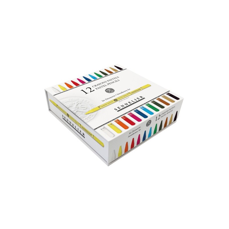  Fine art shop - Box of 12 pastel pencils Sennelier, Introductory Set | totenart.com