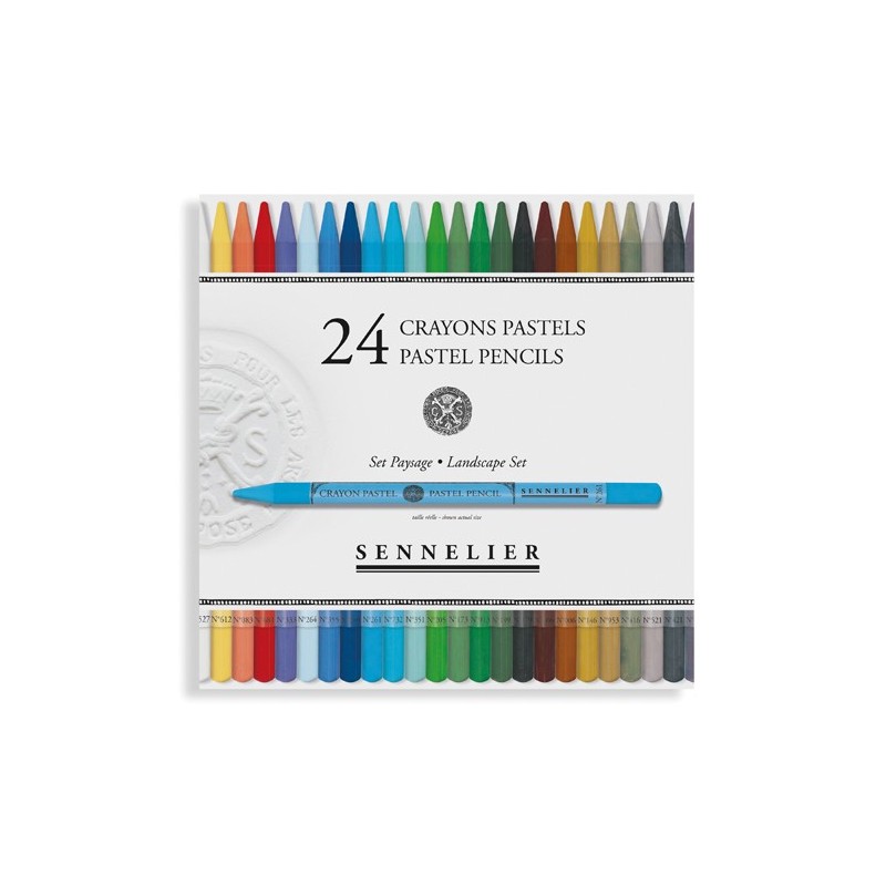  Fine art shop - Box of 24 pastel pencils Sennelier, Landscape Set | totenart.com