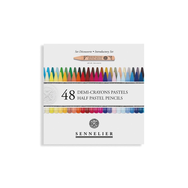  Fine art shop - Box of 48 half pastel pencils Sennelier, Introductory Set | totenart.com