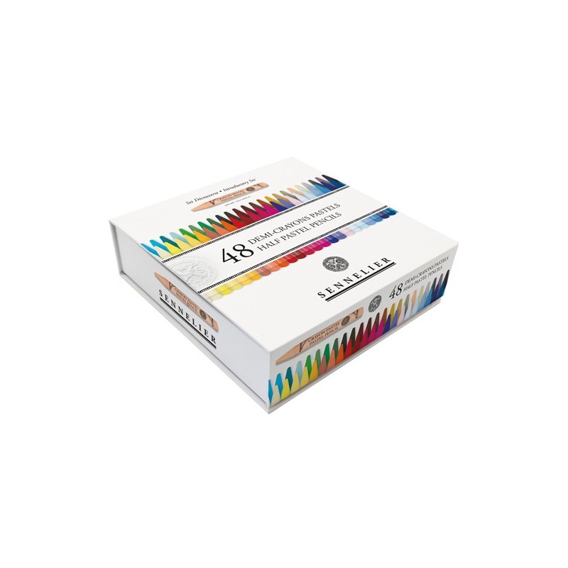  Fine art shop - Box of 48 half pastel pencils Sennelier, Introductory Set | totenart.com