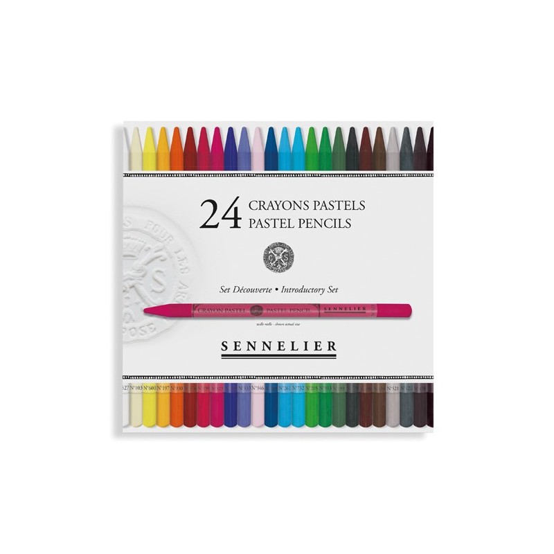  Fine art shop - Box of 24 pastel pencils Sennelier, Introductory Set | totenart.com