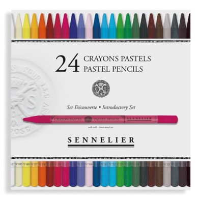  Fine art shop - Box of 24 pastel pencils Sennelier, Introductory Set | totenart.com